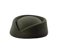 Sombrero genérico para bebé de la muerte, sombrero de pastillero de anfitriona de lana con fascinador, fabricación de sombreros 39 para hombre original (Green, One Size)