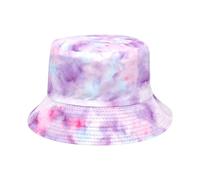 Sombrero genérico para hombre corto Tie Dye Fisherman's Hat mujeres doble primavera verano cuenca sombrero en Europa y América Popular sombrilla sombrero macho gorra parisina hombre, d, Talla única