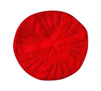 Sombrero genérico para niños Skate mujeres rojo Soild cubierta exterior turbante sombrero lana pérdida de cabello cabeza bufanda envoltura boina legión extranjera, rojo, Talla única