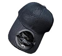 Sombrero genérico para ventilador | cubrecabeza refrescante anti-UV, sombrero ventilador solar para hombre, para exterior, verano, playa, pícnic, viajes, pesca, camping running, Negro