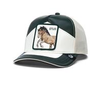 Sombrero Goorin Bros. Moto Stud Gorro Con Visera Cuero Blanco Verde