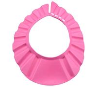 Sombrero Gorra de ojos impermeable lavado de ducha de bano champu para ninos suave ajustable Gorro de Visera de banera para pequeno (rosado)