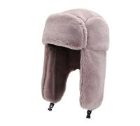 Sombrero Hombre Gorros De Cazador Cálidos De Piel Sintética, Gorros De Soldado con Orejeras Gruesas, Protección De Orejas para Otoño E Invierno, Gorro De Esquí para Ciclismo Ruso De Inv