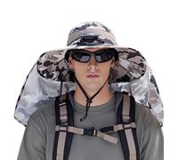 Sombrero Hombre Verano Con Ventilador Solar, FPS 50+, Protección Para El Cuello, Gorra Ventilador, 3 Velocidades, USB, Ala Ancha, Resistente a Los Rayos UV, Para Exteriores, Montañismo, Pesca, 55-60cm