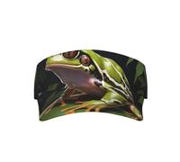Sombrero informal con diseño de rana y árbol de rayo, adecuado para deportes al aire libre, accesorios de moda diarios, color negro