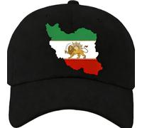 Sombrero Irán,Sombrero Para Hacer Que Irán Vuelva A Ser Grande,Sombreros Ala Curva Transpirables,Sombreros Persas León Y Sun Bandera Agrega Estilo! Para Hombres Mujeres Jóvenes Papá Madre Negro
