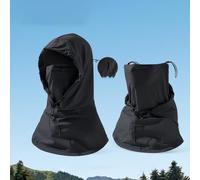Sombrero ligero de protección solar con tela de poliéster de seda de hielo UPF50+ y solapa extendida para el cuello para ejercicio al aire libre (gris claro)