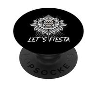 Sombrero Mexicano Skull Let's Fiesta 5 de Mayo PopSockets PopGrip Adhesivo