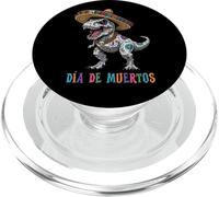 Sombrero Mexicano T-Rex Sugar Skull Día de Muertos Calavera PopSockets PopGrip para MagSafe