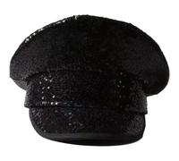 Sombrero Militar Con Lentejuelas Brillantes, Gorro De Capitán Para Festival De Carnaval Steampunk, Gorro Azul Marino Punk Para Yate, Sombrero De Fiesta Temática De Halloween Para Hombres Y Mujeres