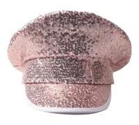 Sombrero Militar Con Lentejuelas Brillantes, Gorro De Capitán Para Festival De Carnaval Steampunk, Gorro Azul Marino Punk Para Yate, Sombrero De Fiesta Temática De Halloween Para Hombres Y Mujeres