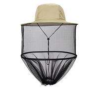 Sombrero mosquitera para actividades aire libre, Midge Head Net Hat Pesca Nocturna Bucket Cap Mesh Bee Veil Style4 Style13 Talla única(Style4)