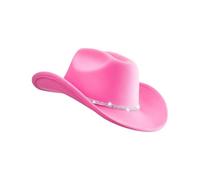 Sombrero occidental de 3 capas con diamantes de imitación, acrílico suave, diseño unisex, equipo de aventura al aire libre y fiesta de Halloween, accesorios de disfraz de vaquera transpirable para