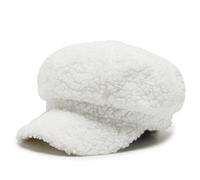 Sombrero octogonal de lana de cordero retro dulce para artista, gorra de béisbol para Halloween, Año Nuevo, Acción de Gracias, sombreros rojos para mujeres fuera de la cintura, accesorios para hombres