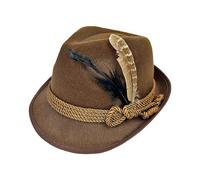 Sombrero 'Oktoberfest - Tocado de tela no tejida 9,45x4,92x11,22 pulgadas | Sombrero de bávaro para adultos | Divertido accesorio para disfraces para la celebración cultural de la carne