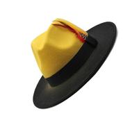 Sombrero Panamá llamativo para eventos formales accesorios de escenario sombrero de copa de fiesta de baile cinturón tejido sombrero carnaval accesorios de fiesta sombrero