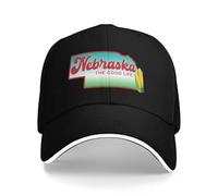 Sombrero para el Sol Rave de Nebraska clásico Nebraska para niños Sombrero para Mujeres 2025 Esencial para Hombres para el Verano