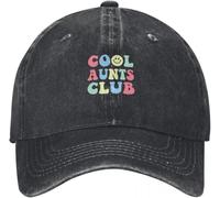 Sombrero para el Sol Unisex Cool Aunt Club Funny Smile Colorido Cool Aunt Club Aunties Gorra de béisbol Cosplay Golf Hat Man Military Tactical Cap Girl Men's Gift Cool