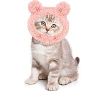 Sombrero para mascotas - Sombrero cálido de oso para perros y gatos, appello cálido de invierno para perros, gorros cálidos de invierno transpirables ajustables, apelación de oso per disfraz carin