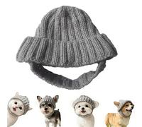 Sombrero para perro - Accesorios animales de punto suave | Sombreros de gato al aire libre Tiempo frío | para cachorro pequeña raza, disfraz fiesta cumpleaños sesión foto camping viaje