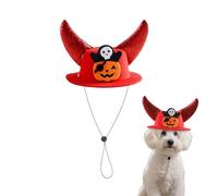 Sombrero para perro | Horn Hat - Ajustable Dress up Prop for Stage Show Cosplay Theatre Performance Family Gathering Festival Celebration Holiday Party