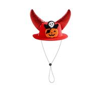 Sombrero para perro pequeño, diseño de cuerno, accesorio de disfraz ajustable para vacaciones, festivales, celebraciones, reuniones familiares, teatro, actuaciones, espectáculos, bailes de máscaras