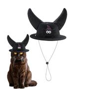 Sombrero para perro pequeño, sombrero de gatito con diseño de cuerno, accesorio de disfraz ajustable para vacaciones, festivales, celebraciones, reuniones familiares, teatro, actuaciones, espectáculos