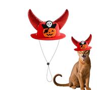 Sombrero para perro - Sombrero de disfraz de animales con cuernos, accesorio de disfraz ajustable para fiestas, espectáculos y cosplay