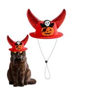 Sombrero para Perros Pequeños,Gorro con Cuernos - Accesorio Ajustable para Disfraces Fiestas Familiares Obras De Teatro Celebraciones Y Mascaradas
