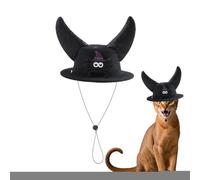 Sombrero para Perros Pequeños - Gorro con Cuernos De Gatito - Accesorio Ajustable para Disfraces Fiestas Familiares Obras De Teatro Celebraciones Y Mascaradas
