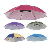 Sombrero, paraguas para adultos, ajustable, para mujeres, señoras, tocados | Sombrero de paraguas con protección UV para playa, viajes, verano, pesca, al aire libre, senderismo, camping, jardinería