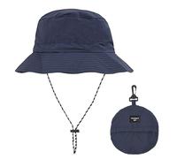 Sombrero Pescador Hombre, Gorro Pescador Resistente a la Lluvia, Protector Solar, Secado Rápido, Sombrero Plegable para Playa, Piscina, Camping y Viajes (FR/ES, Letras, Talla única, Azul Oscuro)
