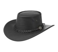 Sombrero Piel Squashy Outback by BARMAH sombrero de pielsombrero de piel de vacuno (M/56-57 - negro )