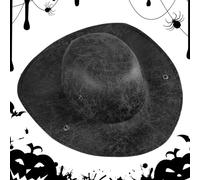 Sombrero pirata - Cabeza de tricorno de 12 pulgadas | Accesorio para disfraces de cuero - Halloween imitación Sombrero pirata de cuero plegable para la entrega, para del escenario co