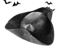 Sombrero Pirata Para Adultos, Sombrero De Vestuario Pirata De Halloween, Disfraces De Gorrión Jack Sombreros De Tricornio Para Adultos, Para Festival Cosplay Fancy Dress Accessory