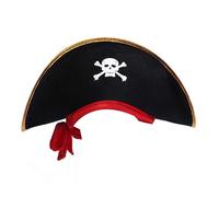 Sombrero pirata para espectáculo de escenario para fiesta de cosplay, sombrero tricornio, fiesta temática
