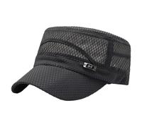 Sombrero Plano De La Parte, Gorras De Cadetes para Hombres,Sombrero De Cadete Parasol - Gorra De Cadete con Parte Plana, Parasol Transpirable, Gorra De Malla con Parte Plana