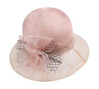 Sombrero Playa Mujer Hombres ala Ancha Secado Rápido Sombreros Altamente Ventilado Visor Cap Floppy Roll Up Clásica Gorra Playa y Bodas Unisex Hat (Pink, One Size)