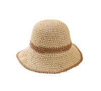 Sombrero plegable de ala ancha, versátil cubo de verano para actividades al aire libre, vacaciones en la playa, viajes sin límite de temporadas, beige, Talla única