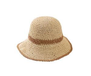 Sombrero plegable de ala ancha, versátil cubo de verano para actividades al aire libre, vacaciones en la playa, viajes sin límite de temporadas, beige, Talla única
