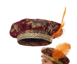 Sombrero renacentista - Disfraz de cosplay medieval | Tudor Boina Sombrero Cosplay Capucha, para , Carnaval, Desfiles, Sesión de fotos, conciertos Bodas