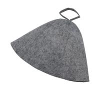 Sombrero Sauna Gorro de lana for Sauna, gorro de fieltro plegable, ducha de porosidad gris, baño de Spa sólido suave con lazo colgante, 2 uds., 27,6x9,1 pulgadas, 2 uds.