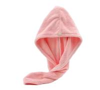 Sombrero Sauna Gorro for dormir, gorro de Sauna, toallas de baño de microfibra, gorros de mano, albornoz, toalla for crecer el cabello, fibra Superfina rápida, 2 uds.(Pink)