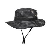 Sombrero Senderismo Hombre Sombrero Sombrero de Sol de ala Ancha for Hombres Mujeres Senderismo al Aire Libre Pesca con protección UV(Python Black)