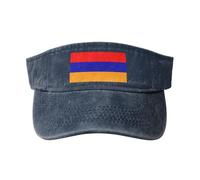 Sombrero Solar Multideporte Armenia Military Flag - Denim Algodón Premium, Bloqueo UV UPF 50+, & Banda Sudor, Confort Todo Día Golf-Pesca