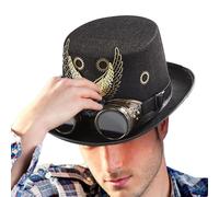 Sombrero steampunk | Sombrero victoriano para fiesta, cosplay, accesorios para carnaval, bailes de máscaras, viajes, amantes de la, fotografía, artistas teatrales, festivales de música