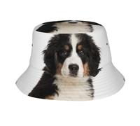 Sombrero Tipo Cubo con diseño de Perro de montaña bernés para Mujer y Hombre, Sombreros de Verano para Hombre y Mujer.