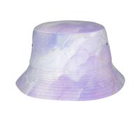 Sombrero Tipo Cubo de mármol Morado Pastel líquido para Mujer y Hombre, Sombreros de Verano para Hombre y Mujer