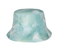 Sombrero Tipo Cubo de mármol Verde Menta Pastel para Mujer y Hombre, Sombreros de Verano para Hombre y Mujer.