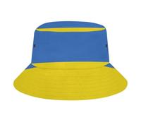 Sombrero Tipo Cubo Unisex con Estampado De La Bandera De Ucrania Sombrero De Sol De Viaje para Hombre Y Mujer con Protección UV Gorra De Pescador Plegable para Verano para Al Aire Libre En La Playa